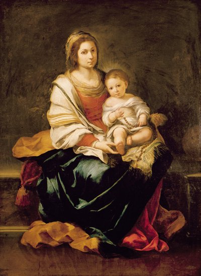 Die Jungfrau des Rosenkranzes von Bartolomé Esteban Murillo